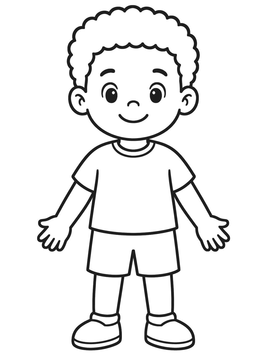 A child\u2019s body to color in