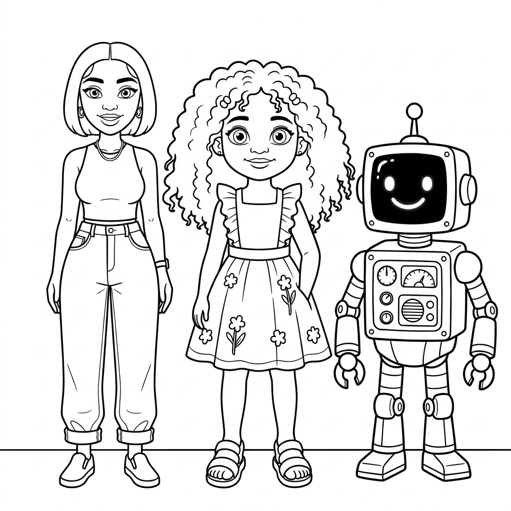 A family talking together